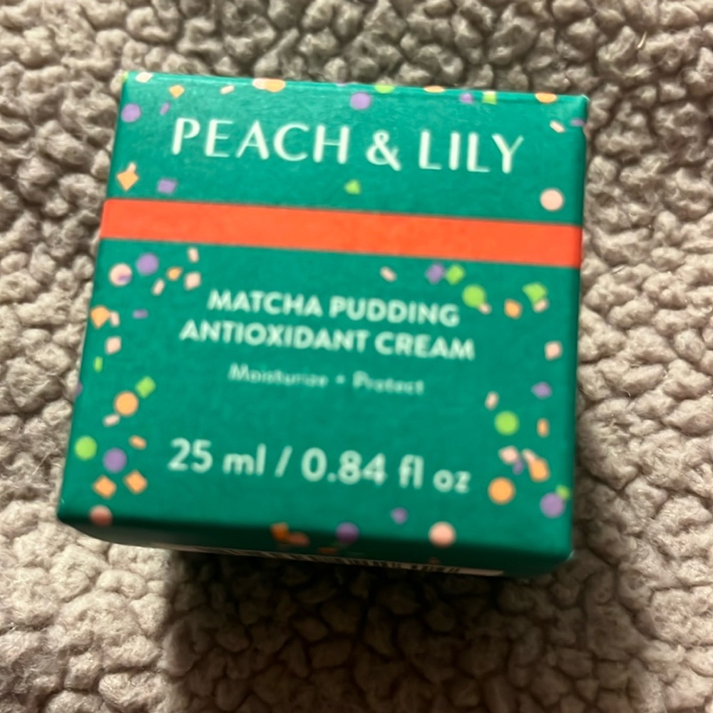 NEW .. peach and lily matcha cream